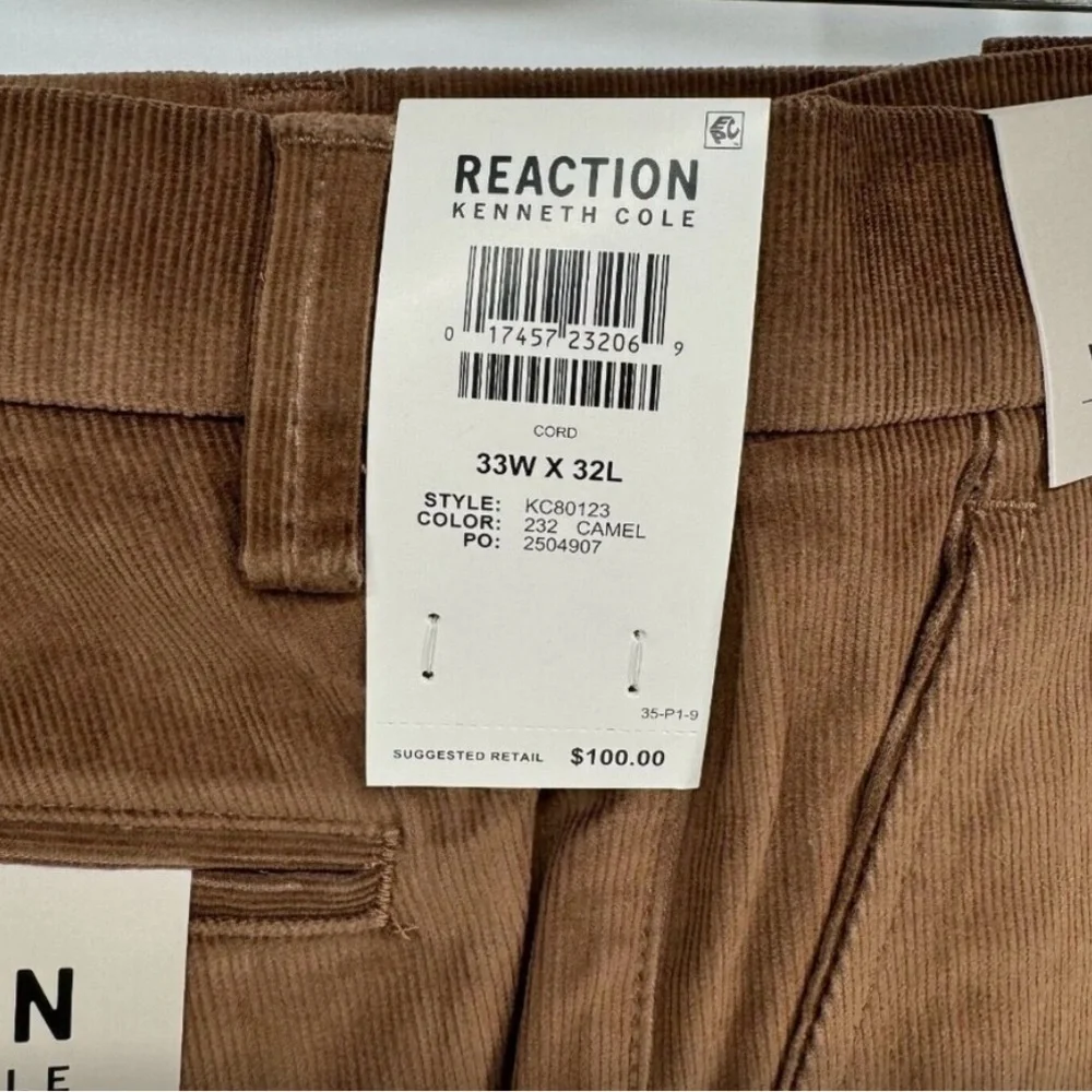 Kenneth Cole Brown Chinos Relaxed Fit - Picture 3 of 4